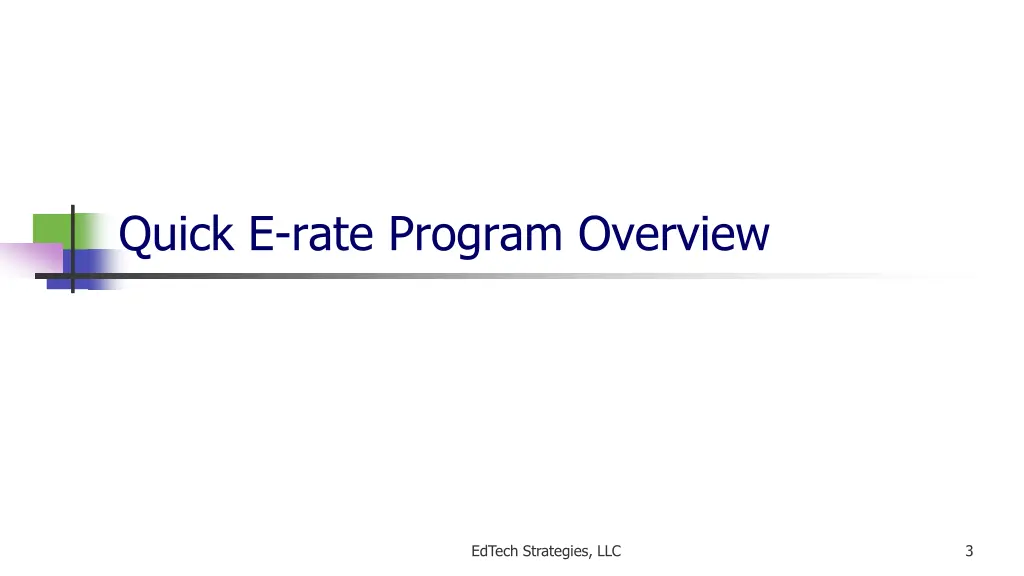 quick e rate program overview