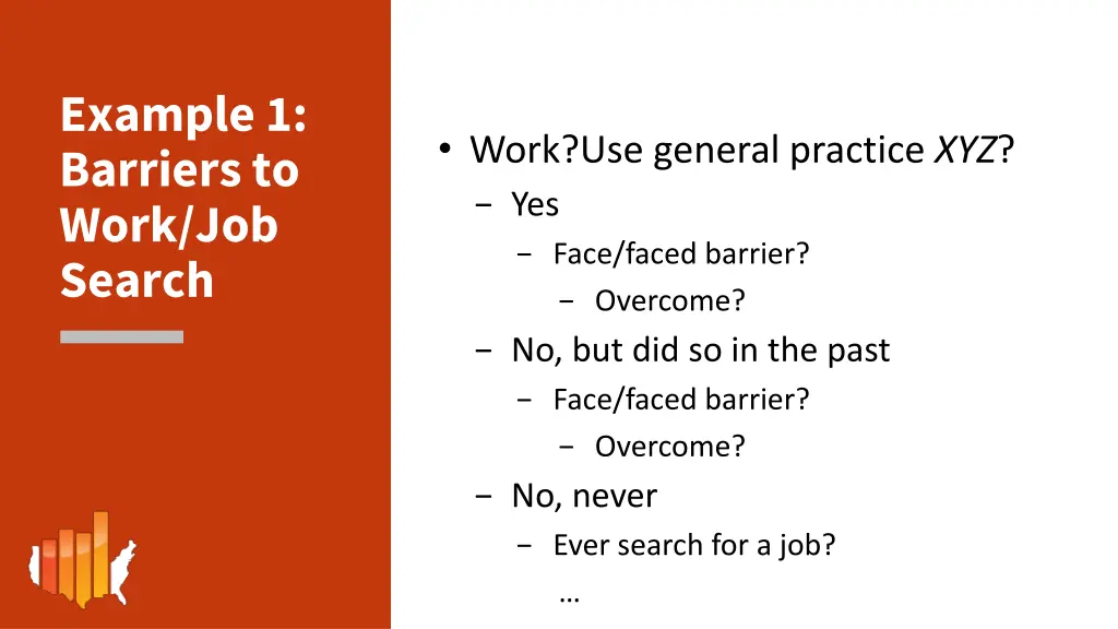 example 1 barriers to work job search 1