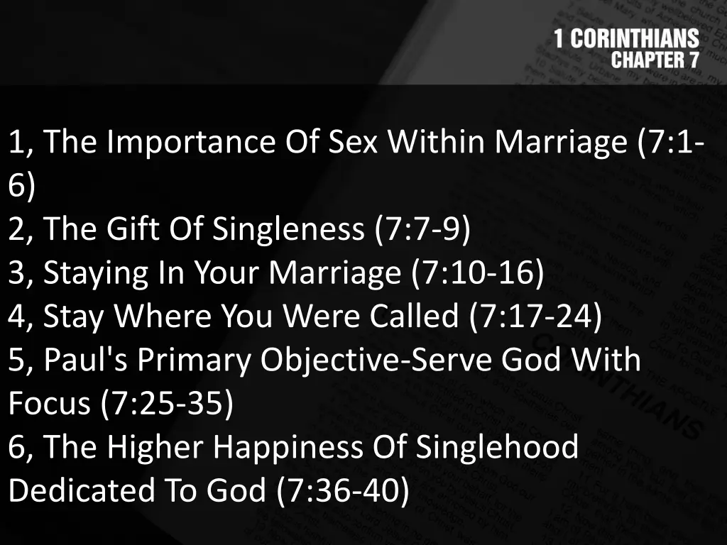 1 the importance of sex within marriage