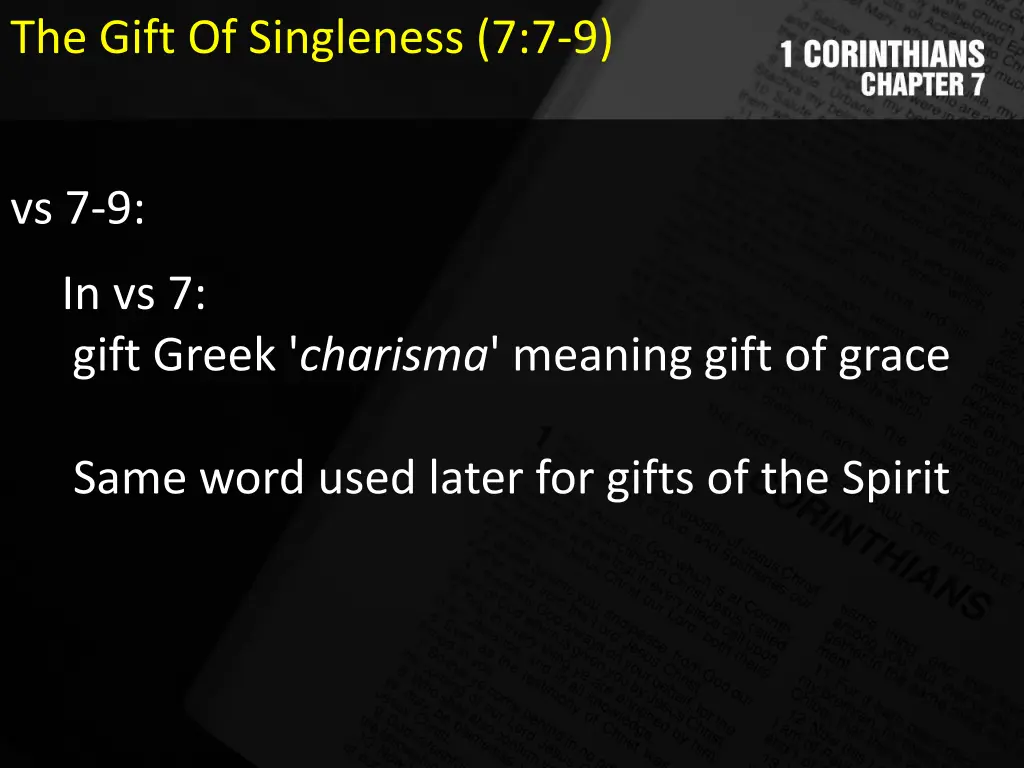 the gift of singleness 7 7 9