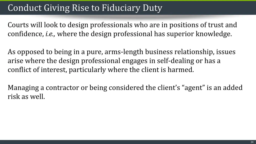 conduct giving rise to fiduciary duty 3