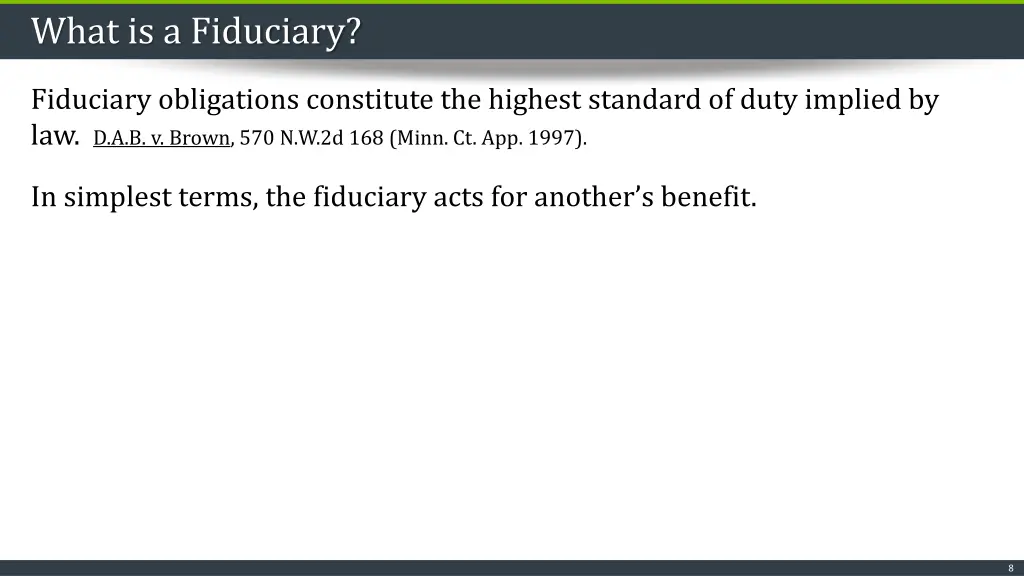 what is a fiduciary 4