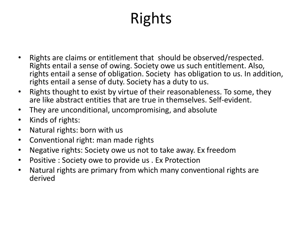 rights