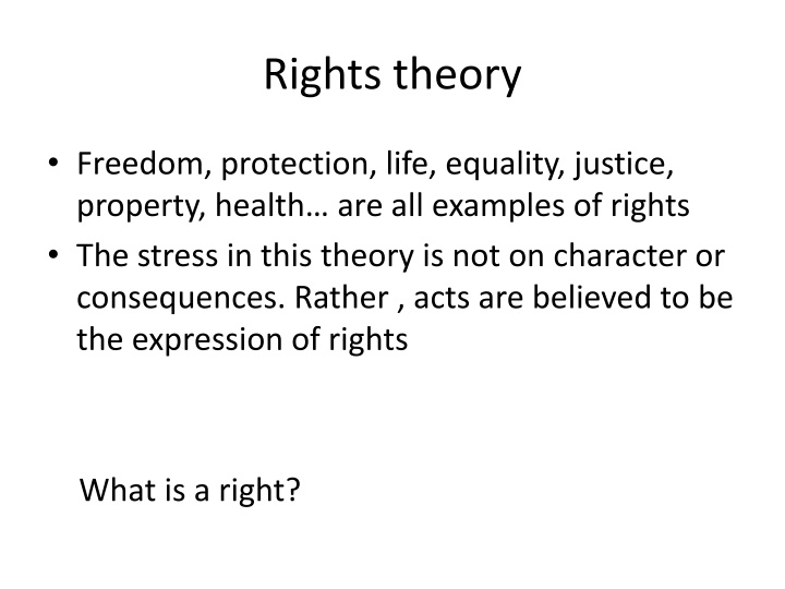 rights theory