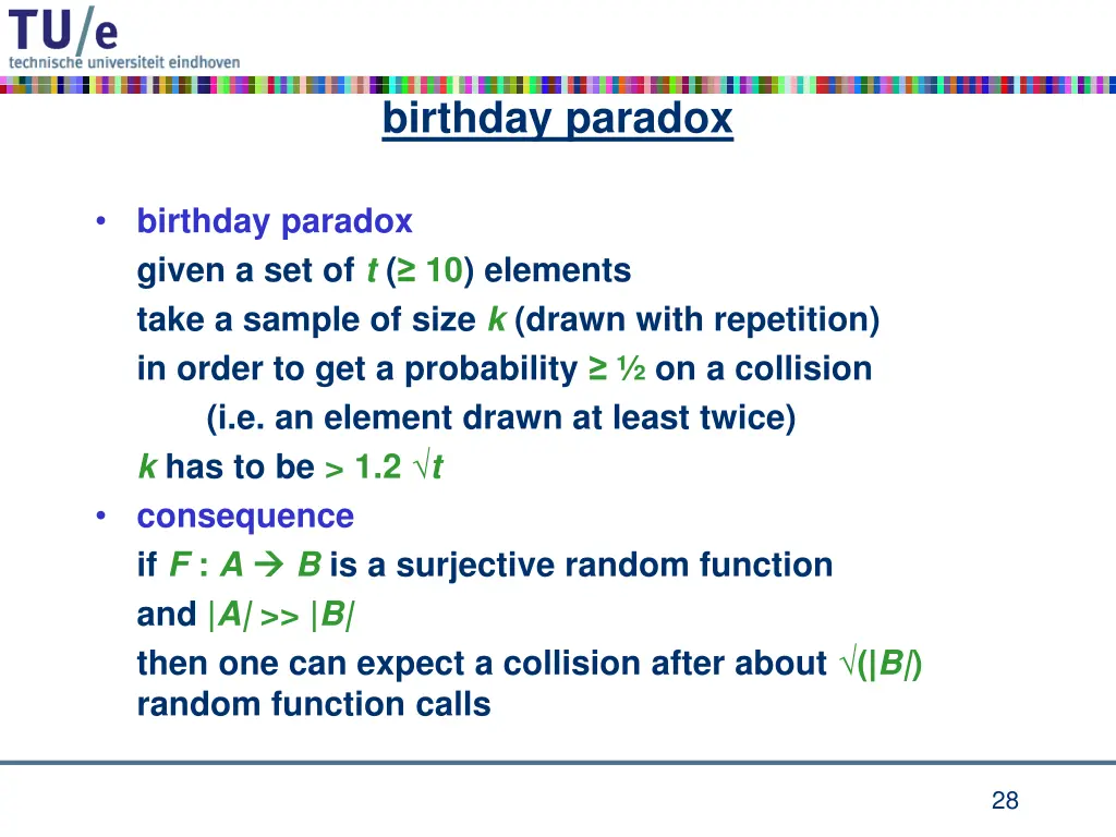 birthday paradox