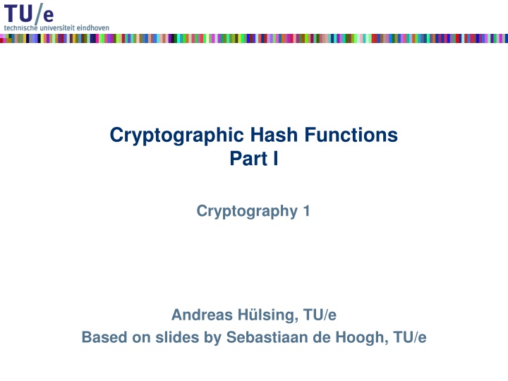 cryptographic hash functions part i