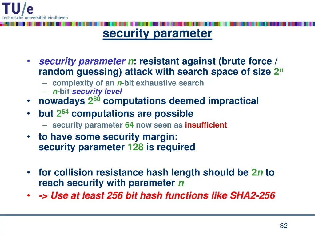 security parameter