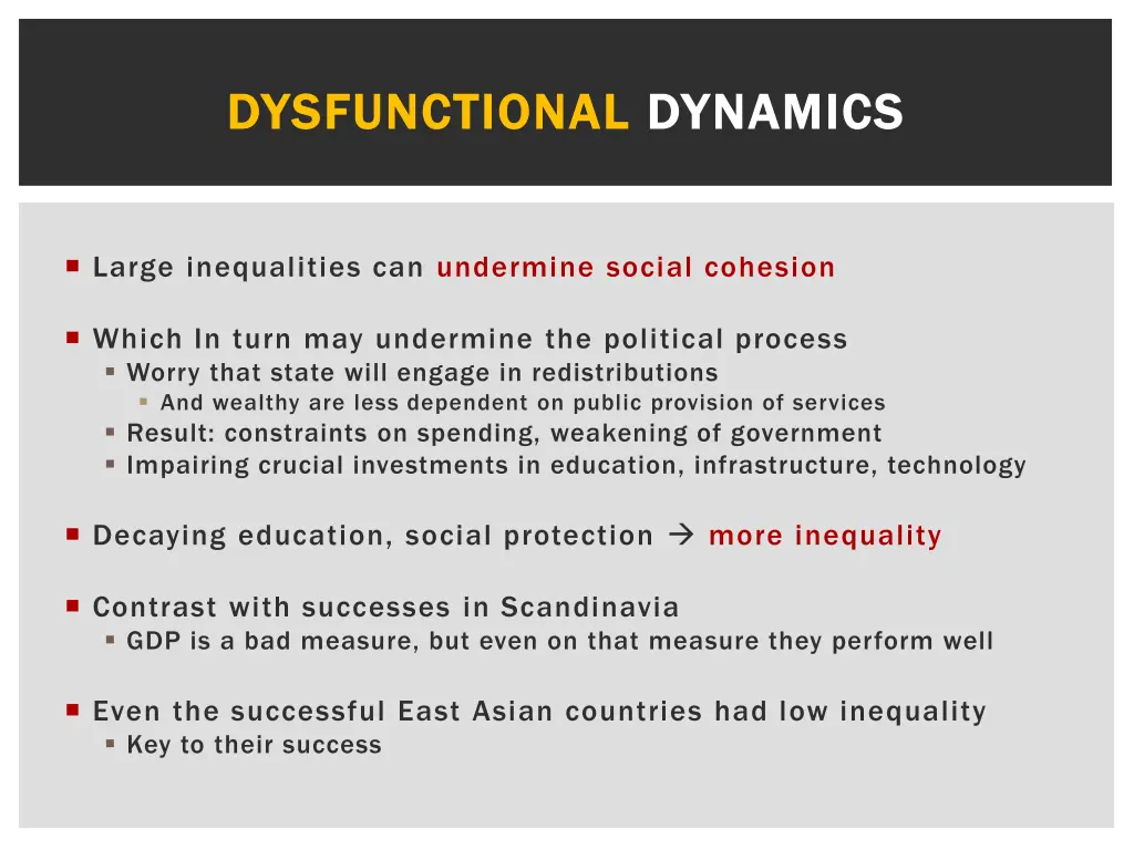 dysfunctional dysfunctional dynamics