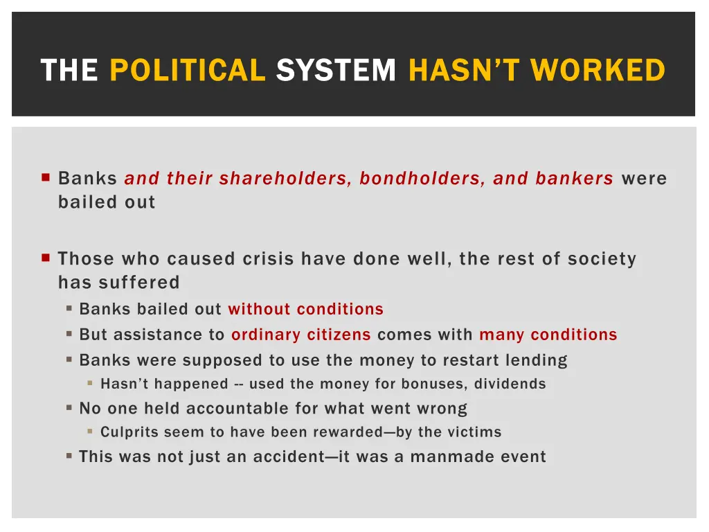 the the political political system