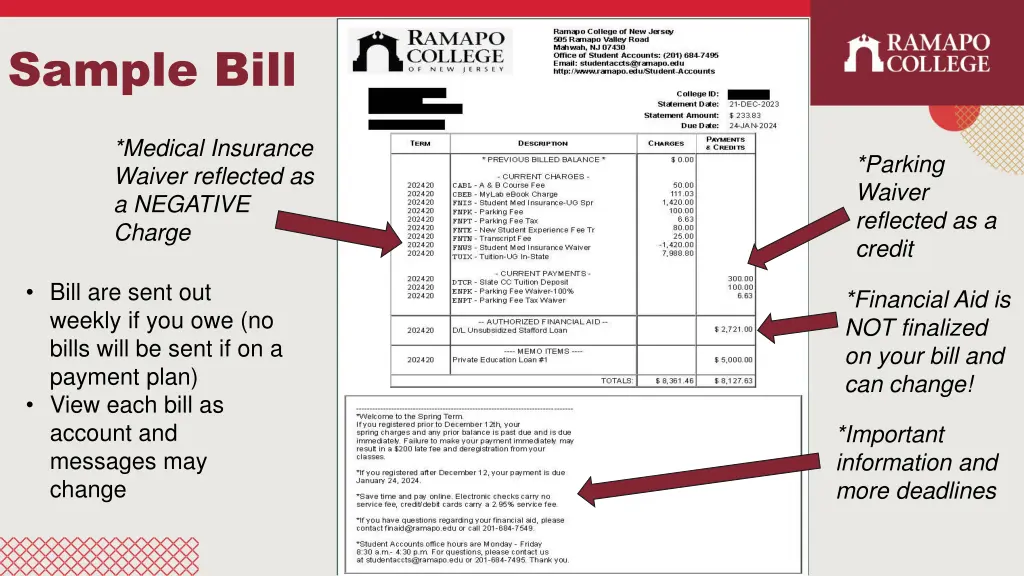 sample bill