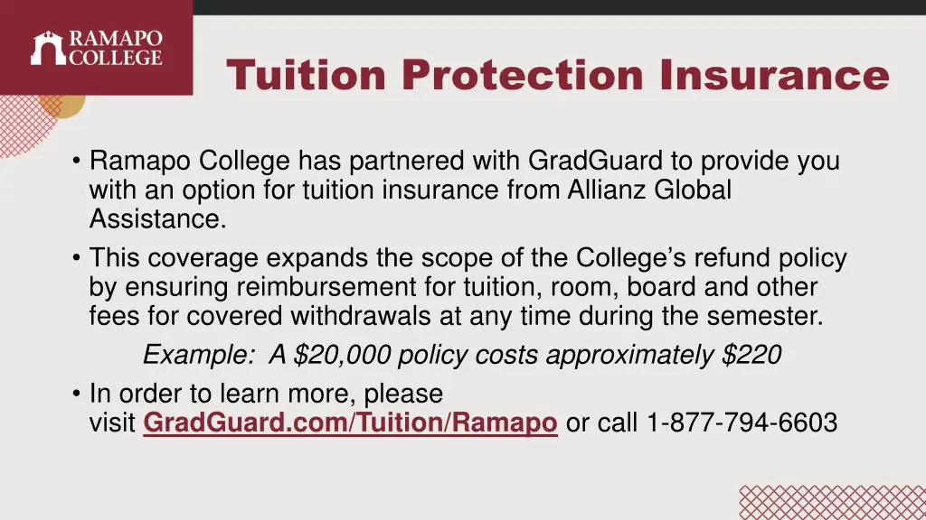 tuition protection insurance