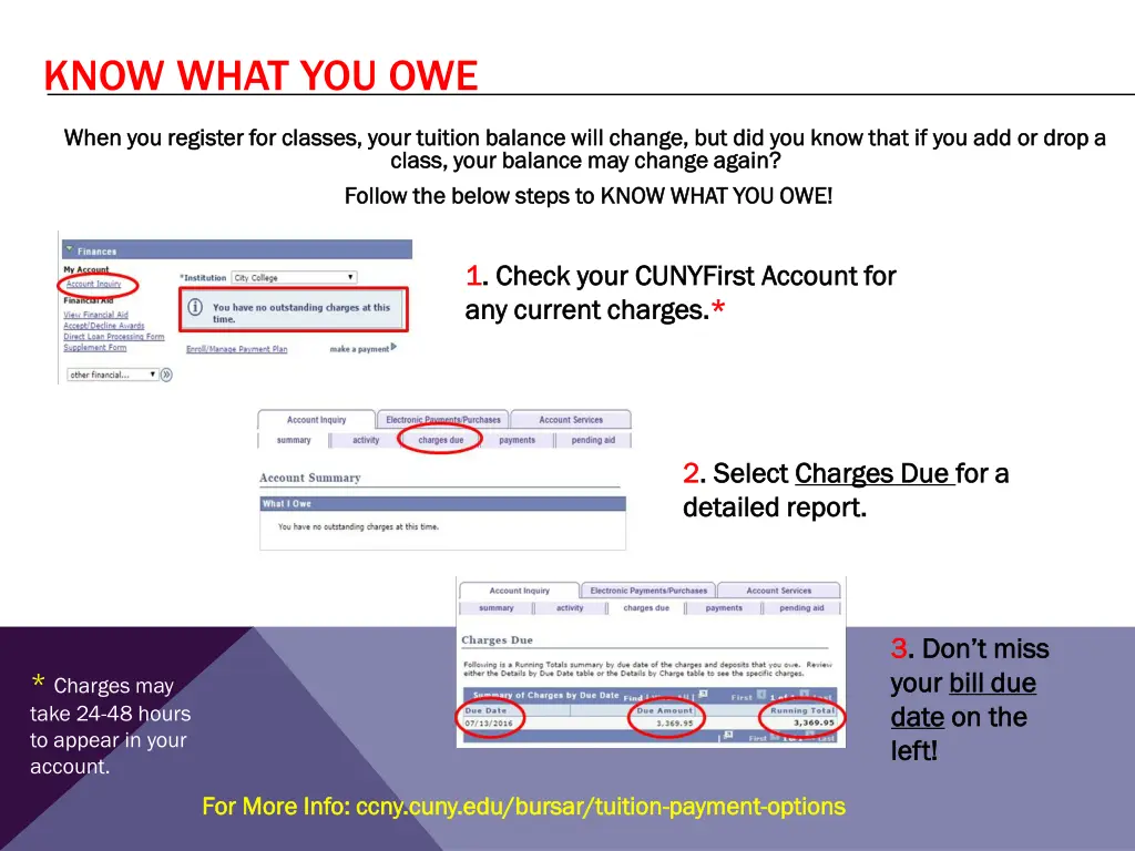 know what you owe