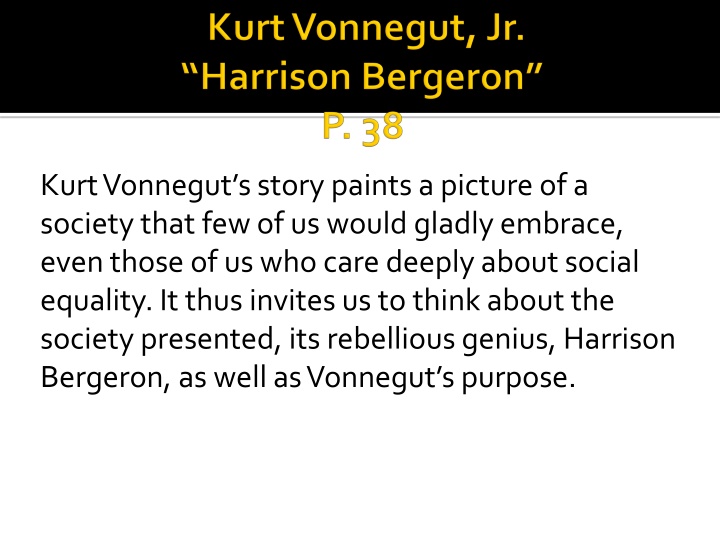 kurt vonnegut s story paints a picture