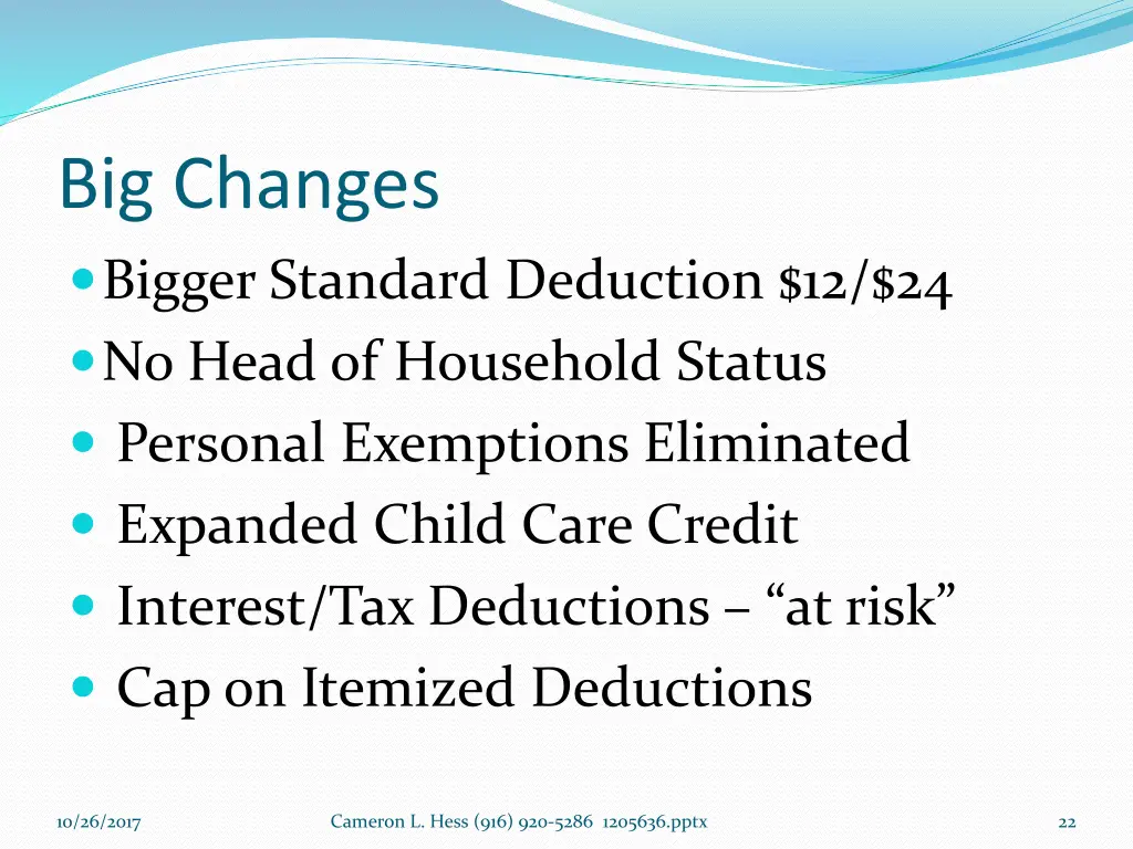 big changes bigger standard deduction