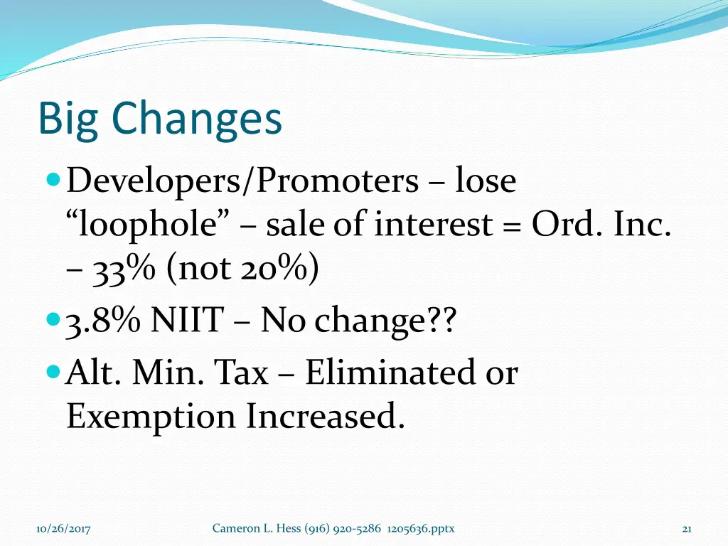 big changes developers promoters lose loophole