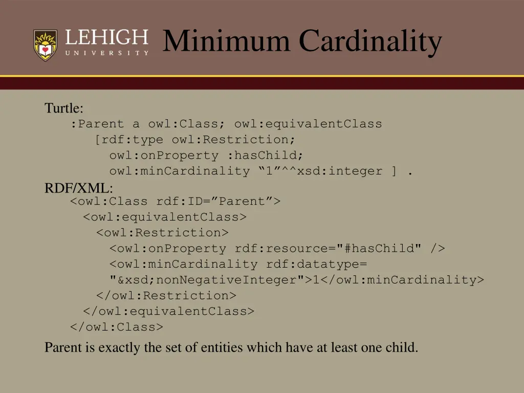 minimum cardinality