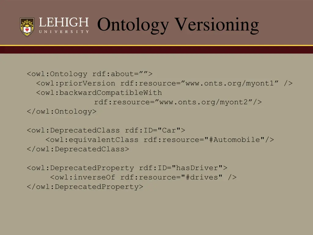 ontology versioning