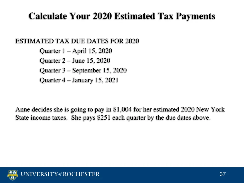 calculate your 2020 estimated tax payments 13