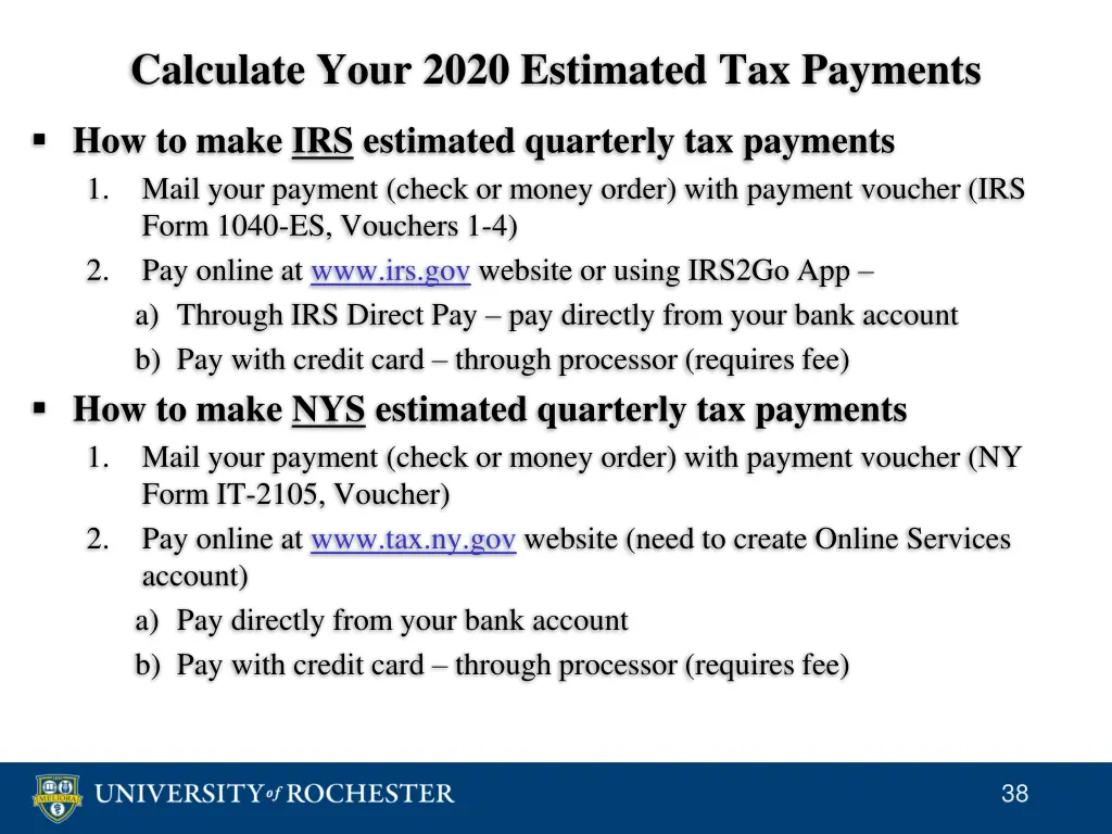 calculate your 2020 estimated tax payments 14