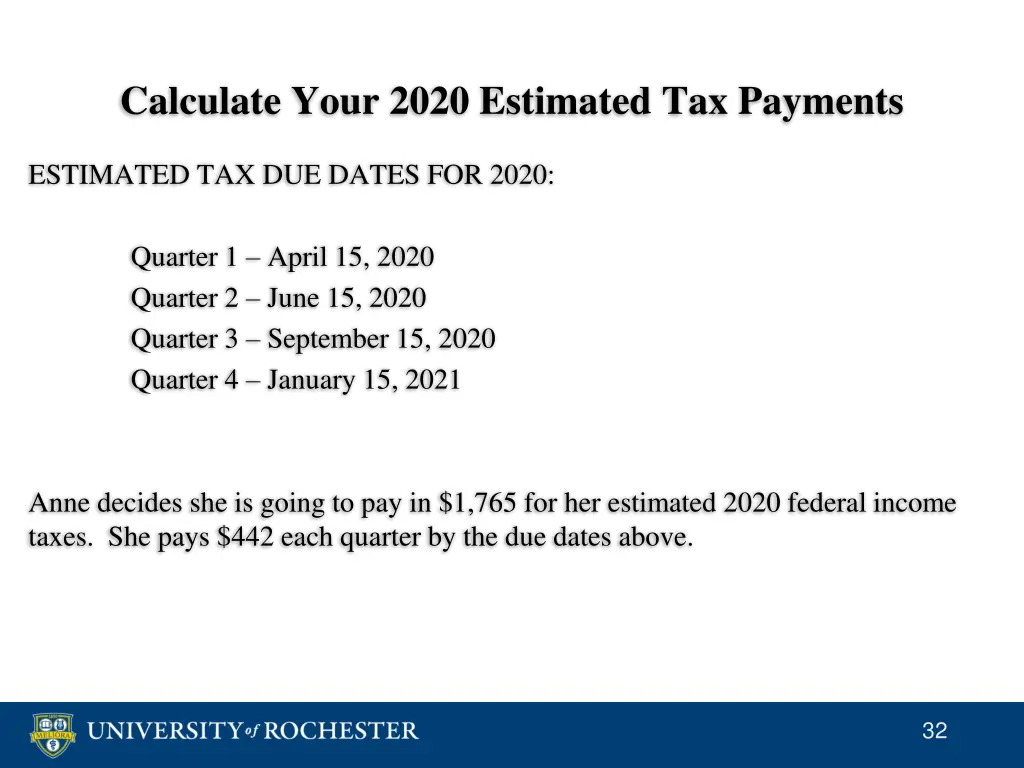 calculate your 2020 estimated tax payments 8