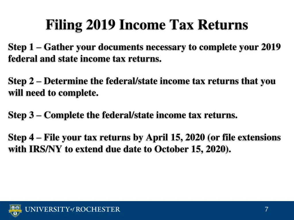 filing 2019 income tax returns 1