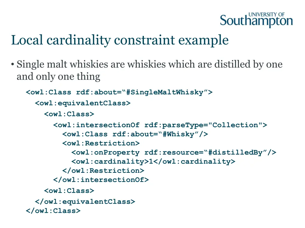 local cardinality constraint example