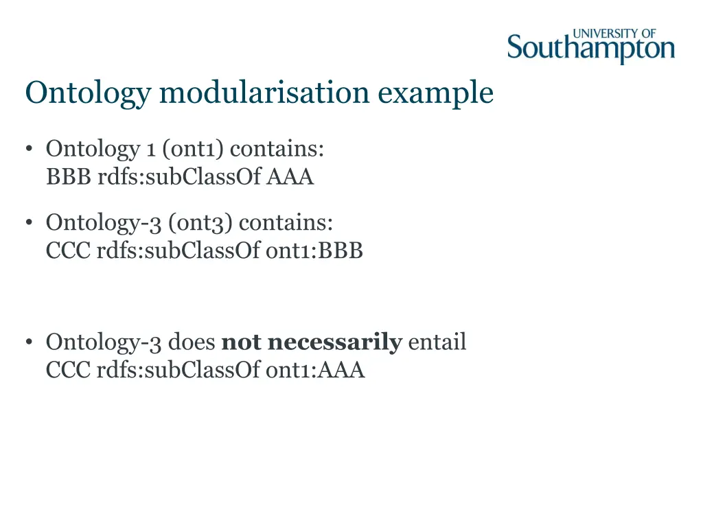 ontology modularisation example 1