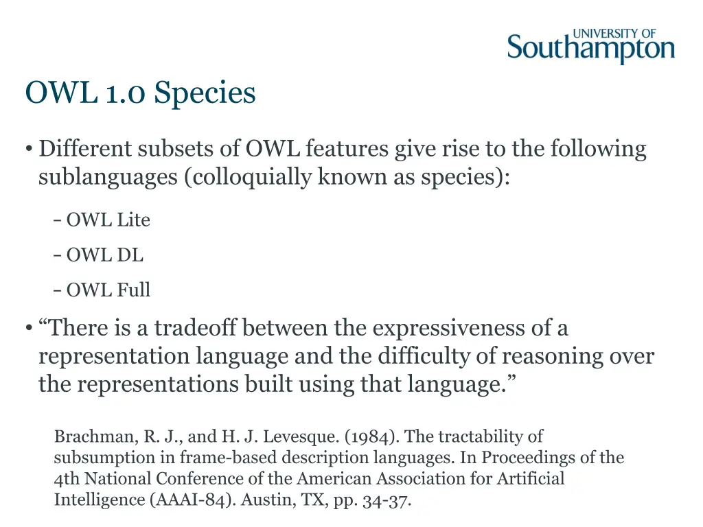 owl 1 0 species