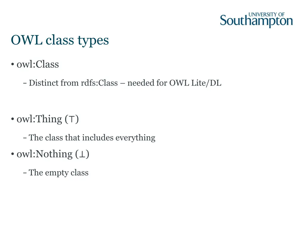 owl class types