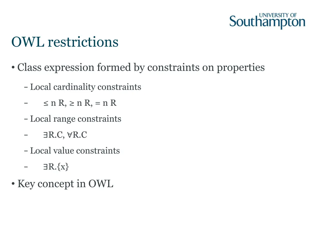 owl restrictions