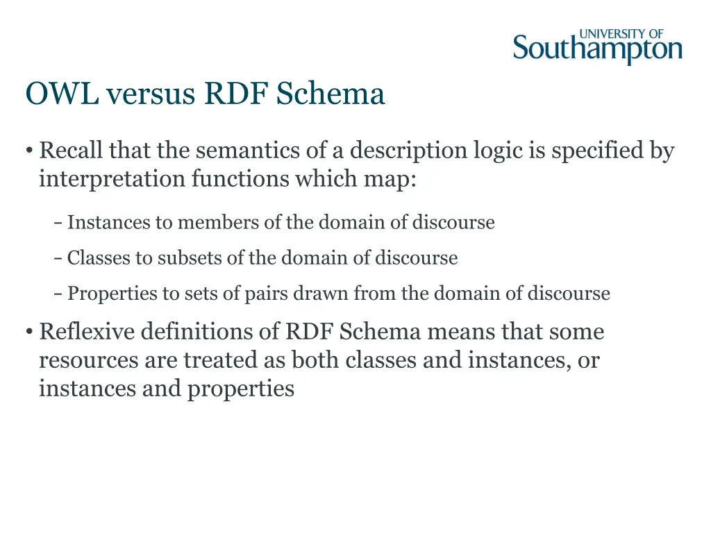 owl versus rdf schema