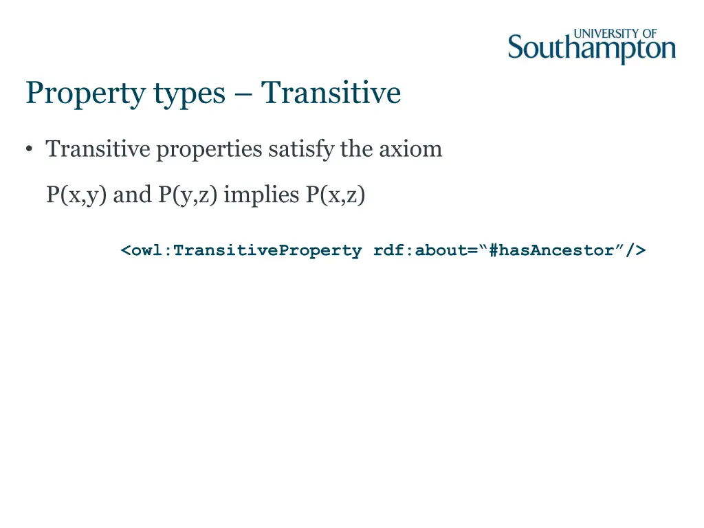 property types transitive