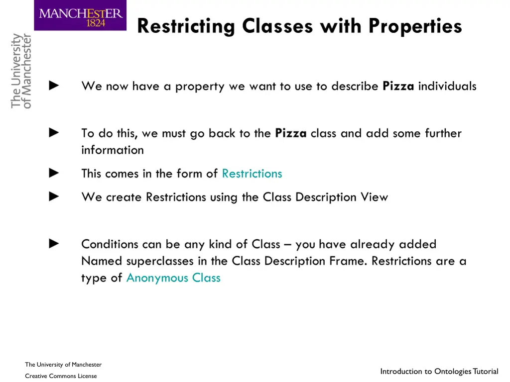 restricting classes with properties