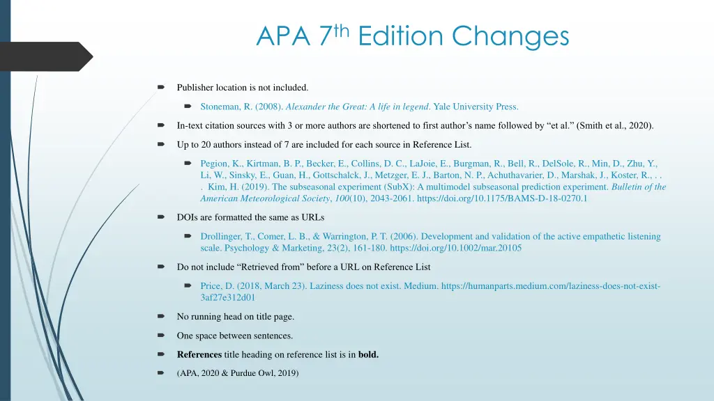 apa 7 th edition changes