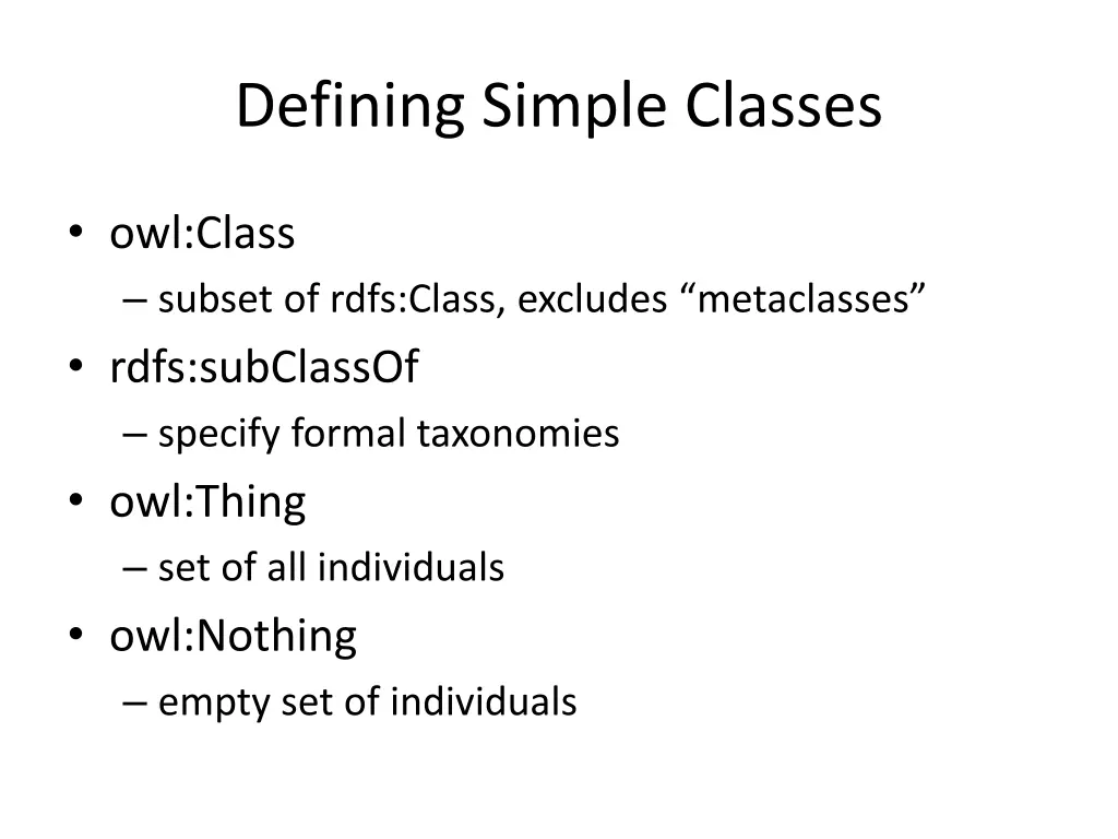 defining simple classes