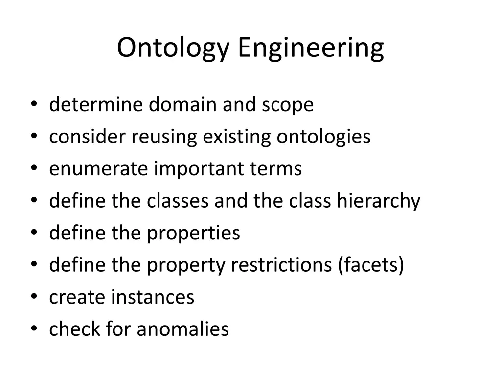 ontology engineering