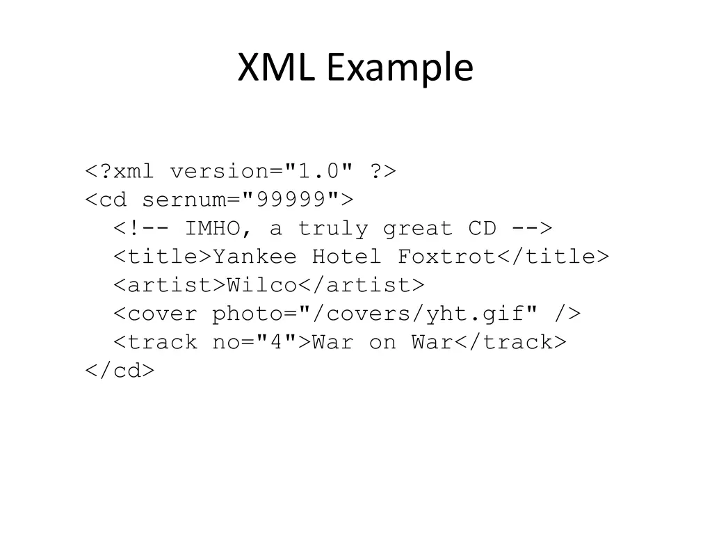 xml example