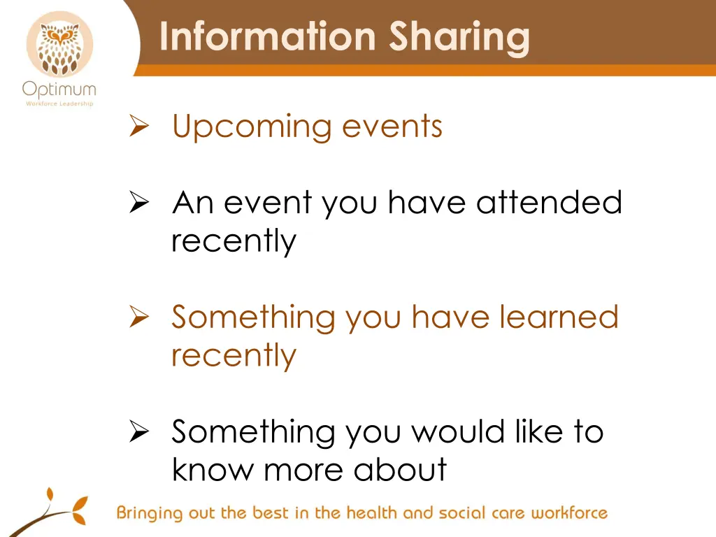 information sharing