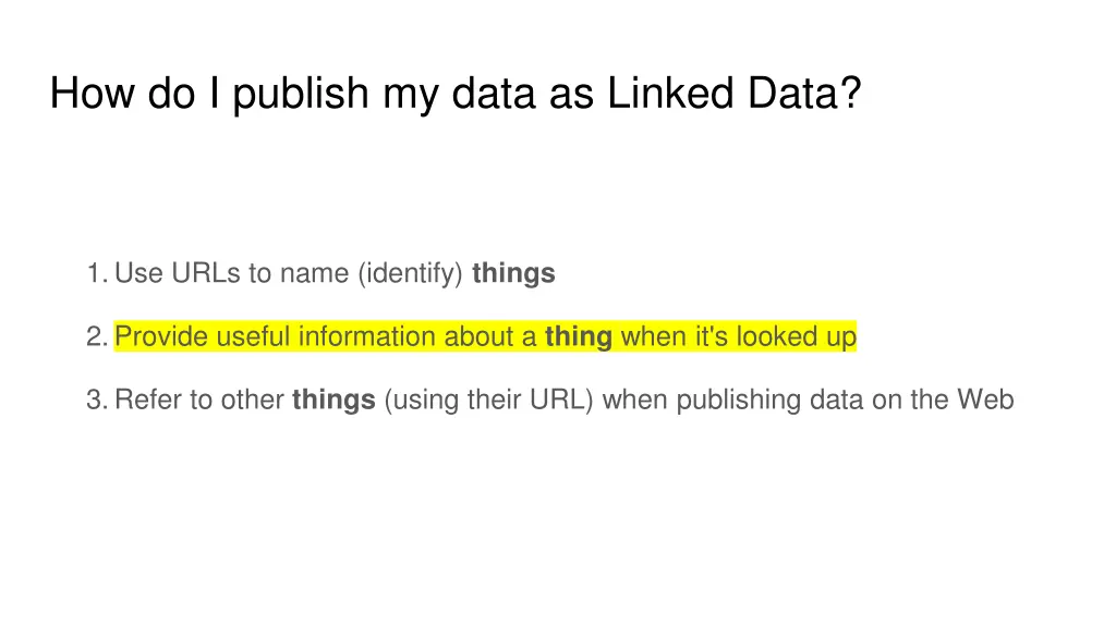 how do i publish my data as linked data 1