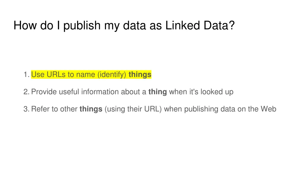 how do i publish my data as linked data