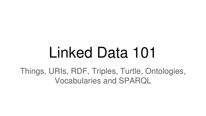 linked data 101