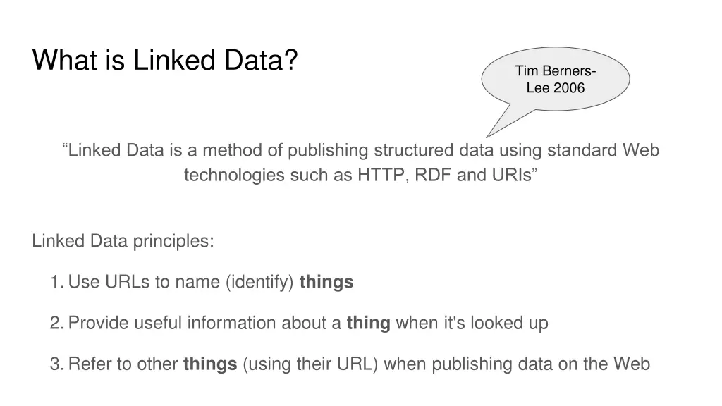 what is linked data