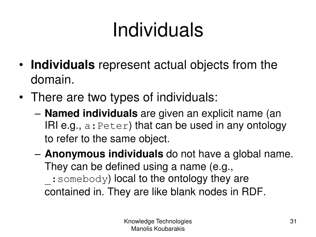 individuals