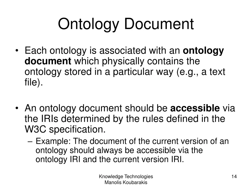 ontology document