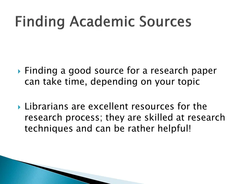 finding a good source for a research paper