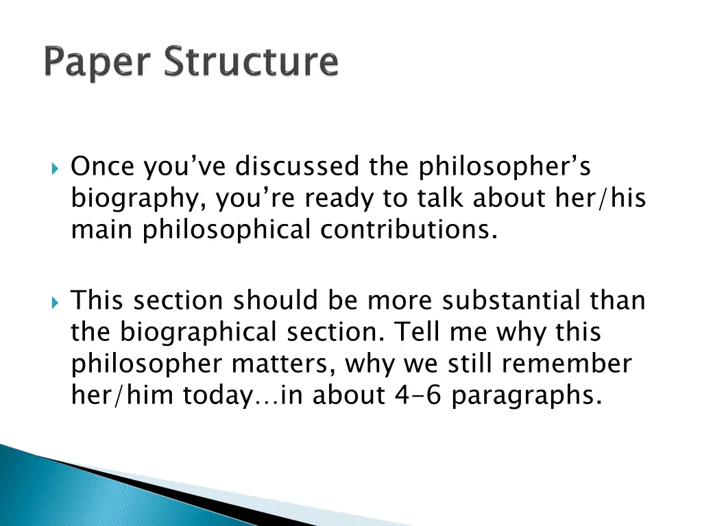 once you ve discussed the philosopher s biography