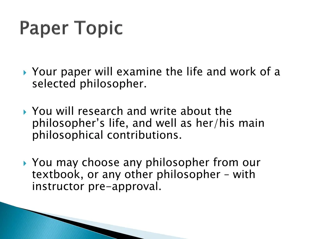 your paper will examine the life and work