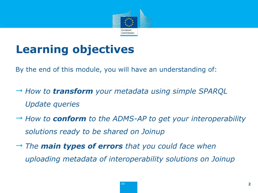 learning objectives