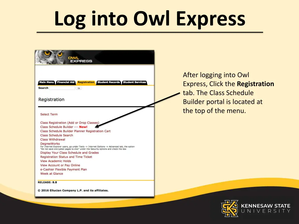 log into owl express