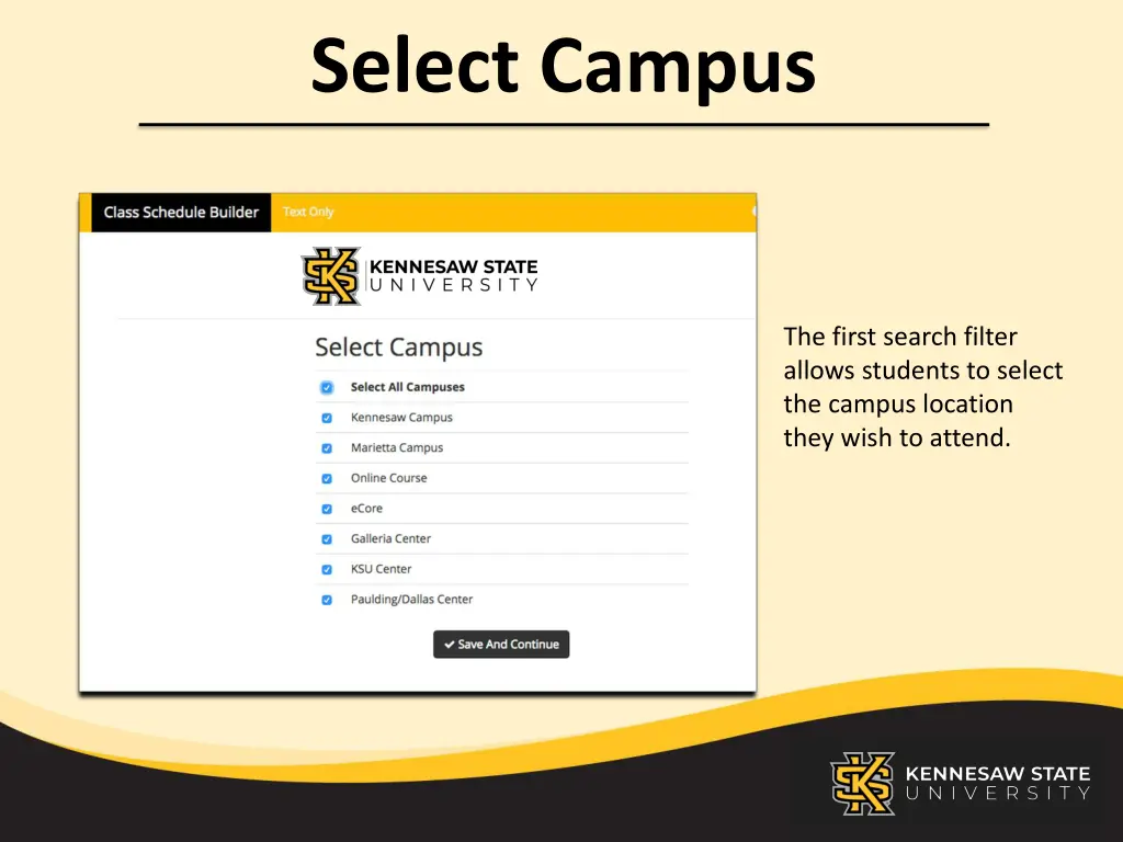 select campus